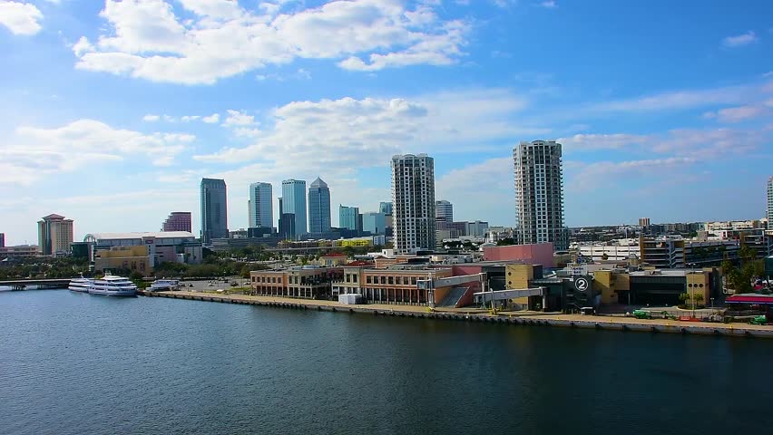 Downtown Tampa skyline across the water